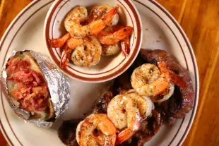 Steak and Shrimp Dinner