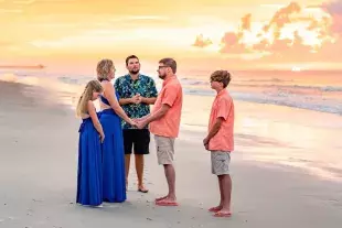 Myrtle Beach sunrise wedding