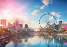 AI generated hero shot of Myrtle Beach skyline