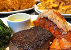 Outback Steakhouse steak and lobster dinner