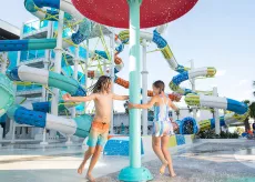 Ocean Escape Condos kids playing at waterpark