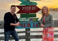 Ryan and Vanna on Pier 14 Myrtle Beach