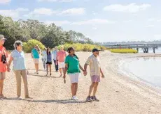 Group Walking Vereen Gardens