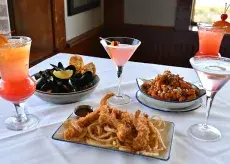 Landry's Seafood selection of seafood and drinks