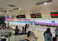 Myrtle Beach Bowl bowling alleys with adults and children bowling