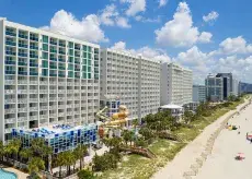 Crown Reef Resort oceanfront with waterpark