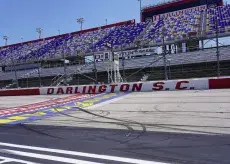 Darlington Raceway with stands