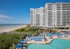 Sea Watch Resort aerial pool and beach