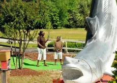 Shipwreck Island Adventure Golf shark