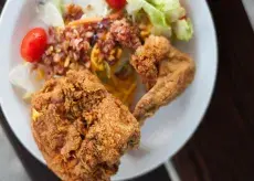 Simply Southern Smokehouse fried chicken plate
