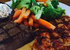 Thornys Steak dinner