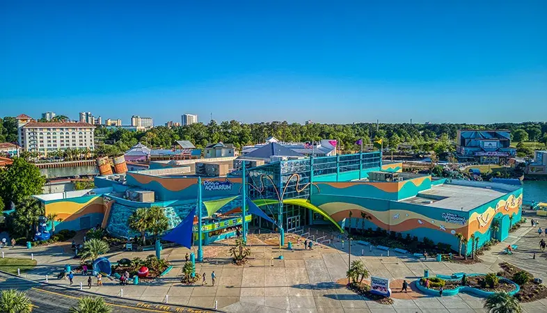 Ripley's Aquarium building aerial