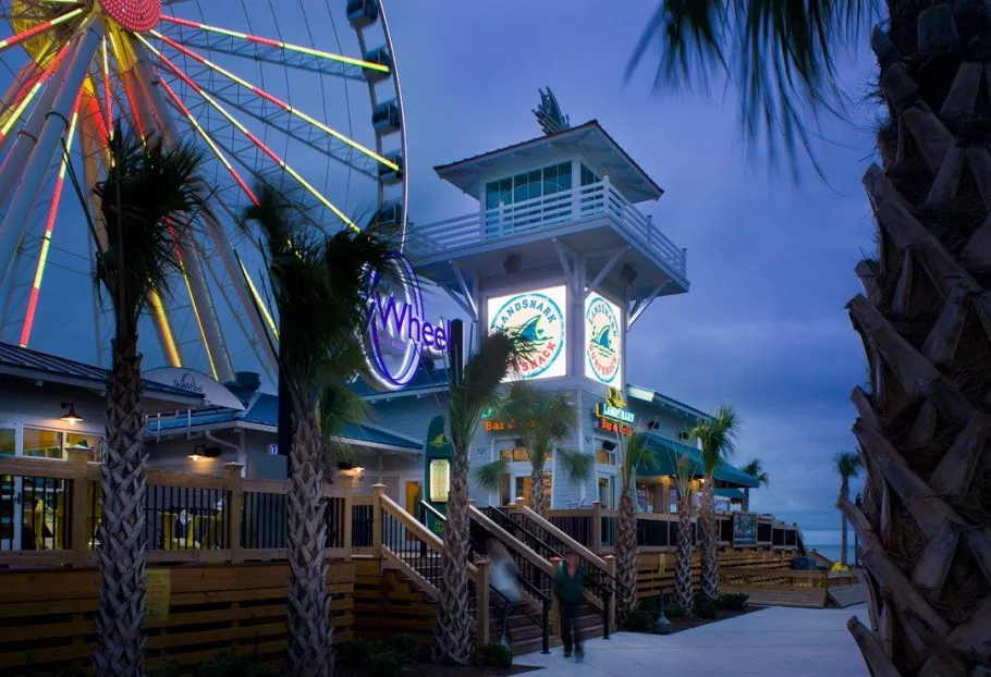 Landshark Bar and Grill next to the SkyWheel