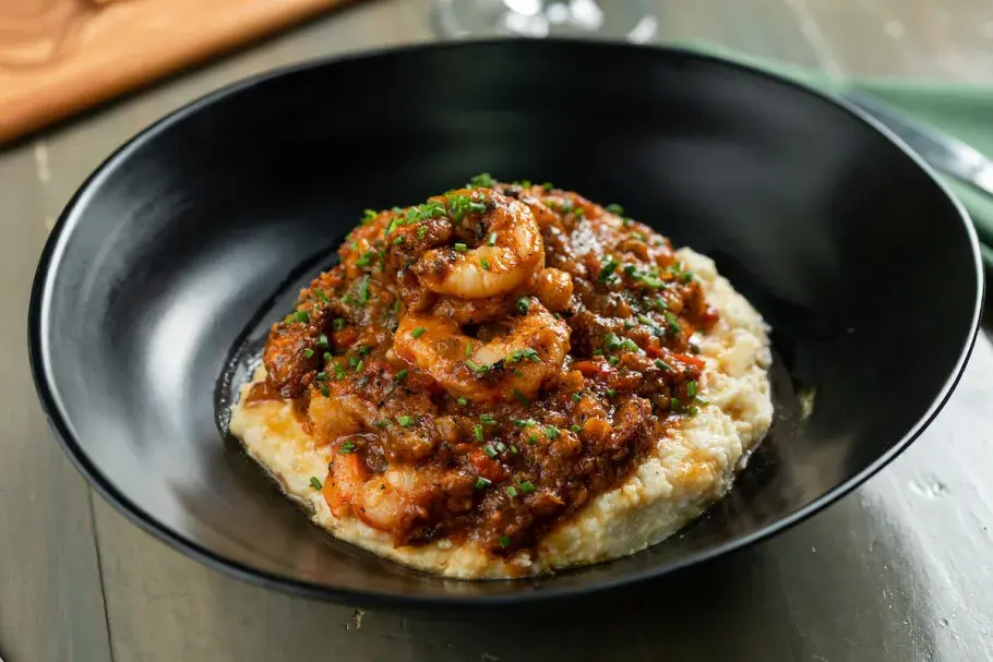 Shrimp and Grits at Hook and Barrel