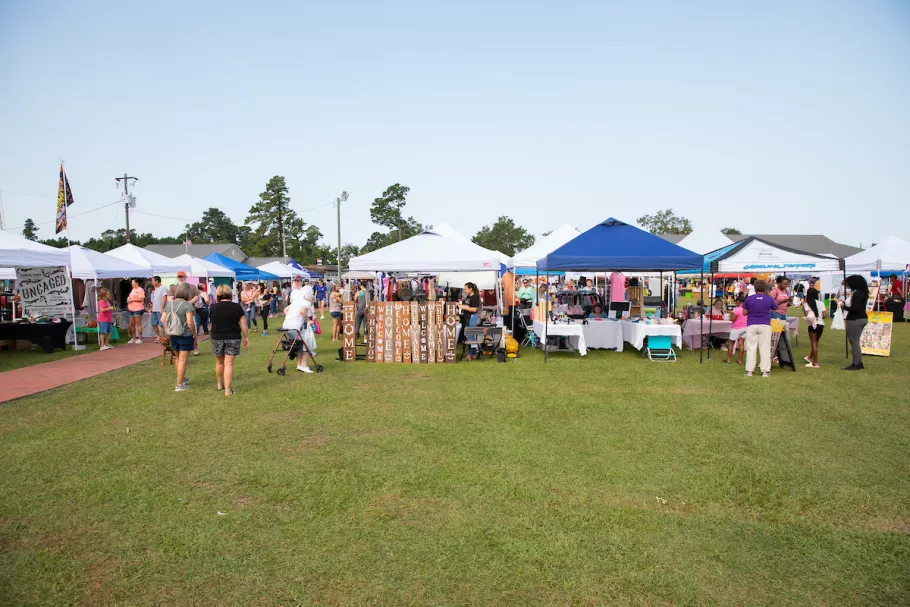 Group of vendors at Aynor Hoe Down Festival