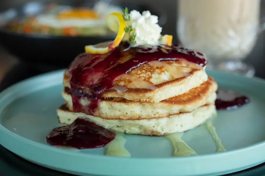 Lemon Ricotta Pancakes at Winna's Kitchen