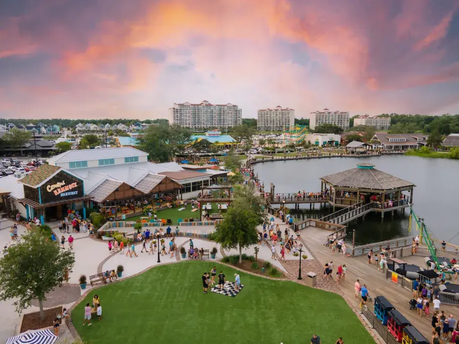 Aerial of Barefoot Landing in North Myrtle Beach