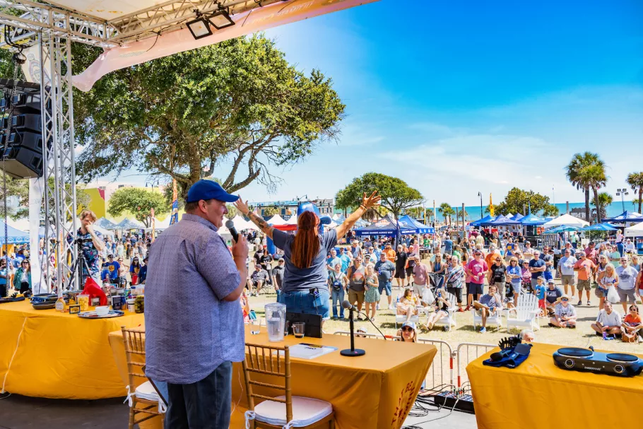View from Main Stage at Beach "N Chili Fest