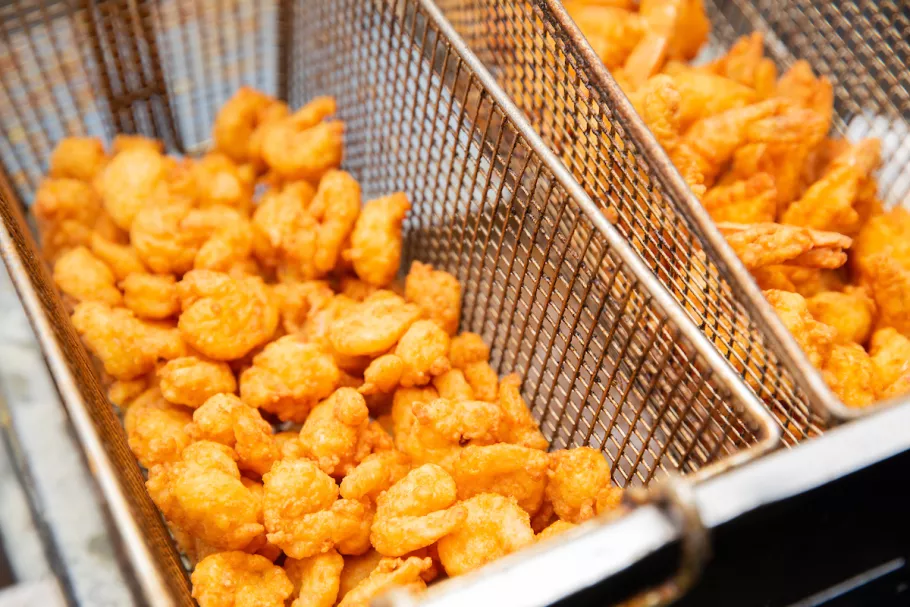 Fried shrimp at the Little River Shrimpfest