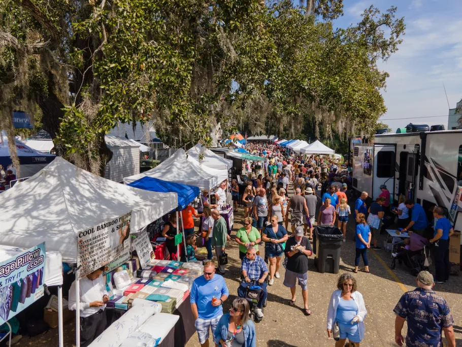 Crowd at Little River Shrimpfest