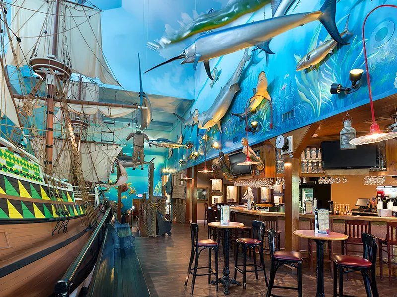 The Original Benjamin's Calabash Seafood bar area