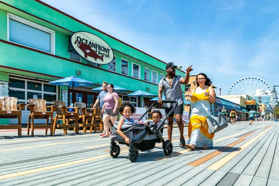 Boardwalk near Oceanfront Bar &amp; Grill