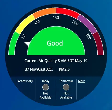 Air Quality Map May 19