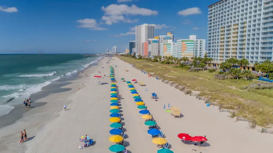 Myrtle Beach Drone Beach Beauty Aerial