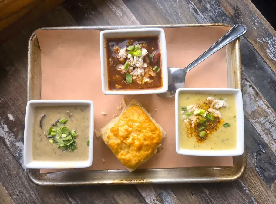 Hippie Hen House Soup Flight