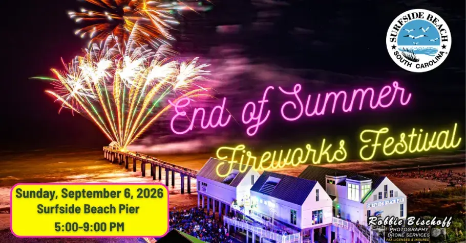 Surfside Beach End of Summer Fireworks
