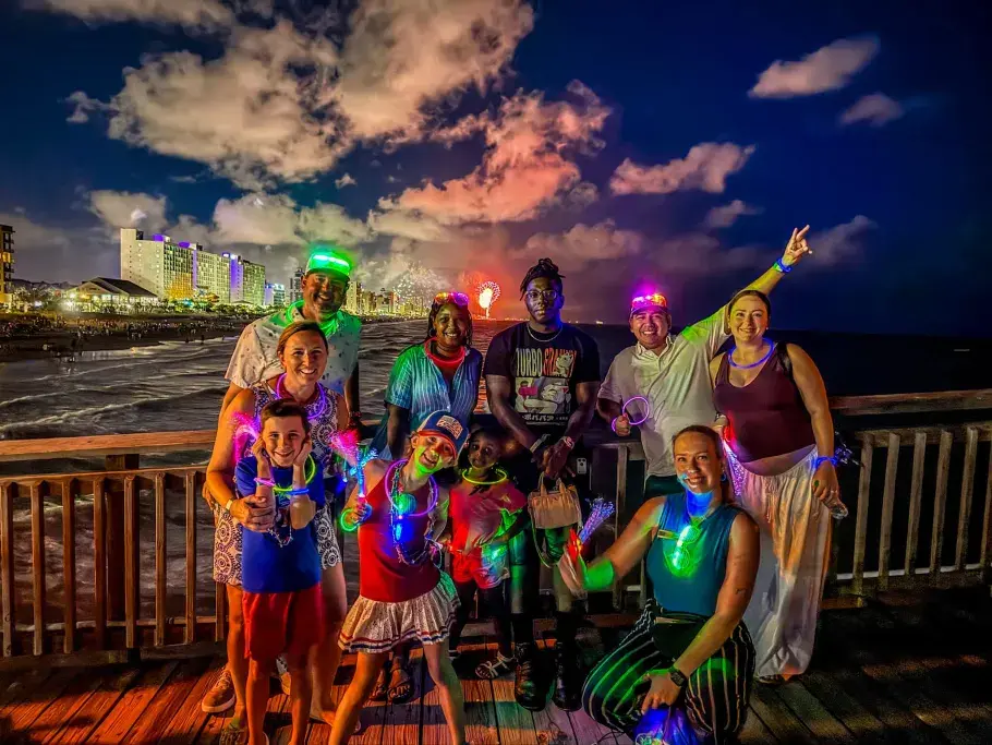 Springmaid Pier Glow Party