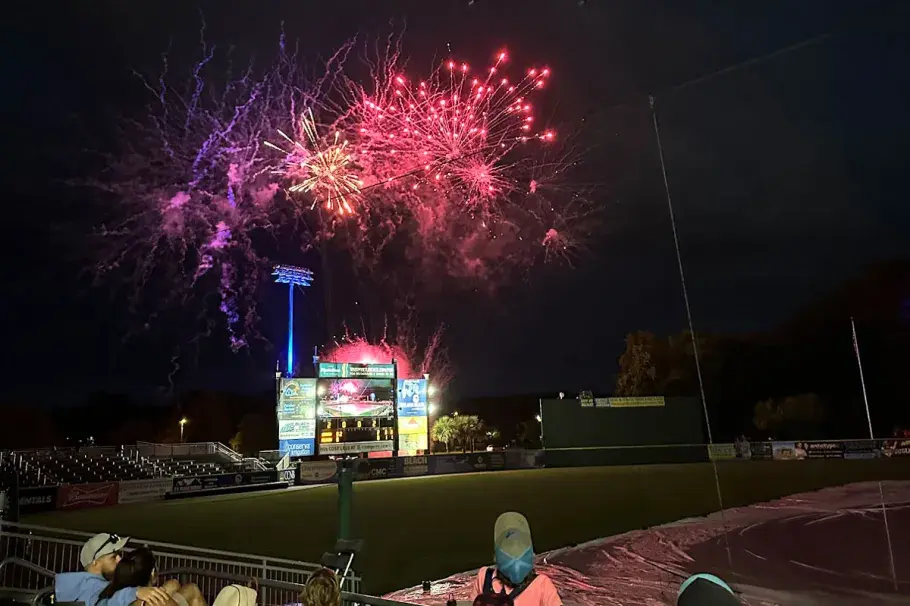 Pelicans Ballpark Fireworks