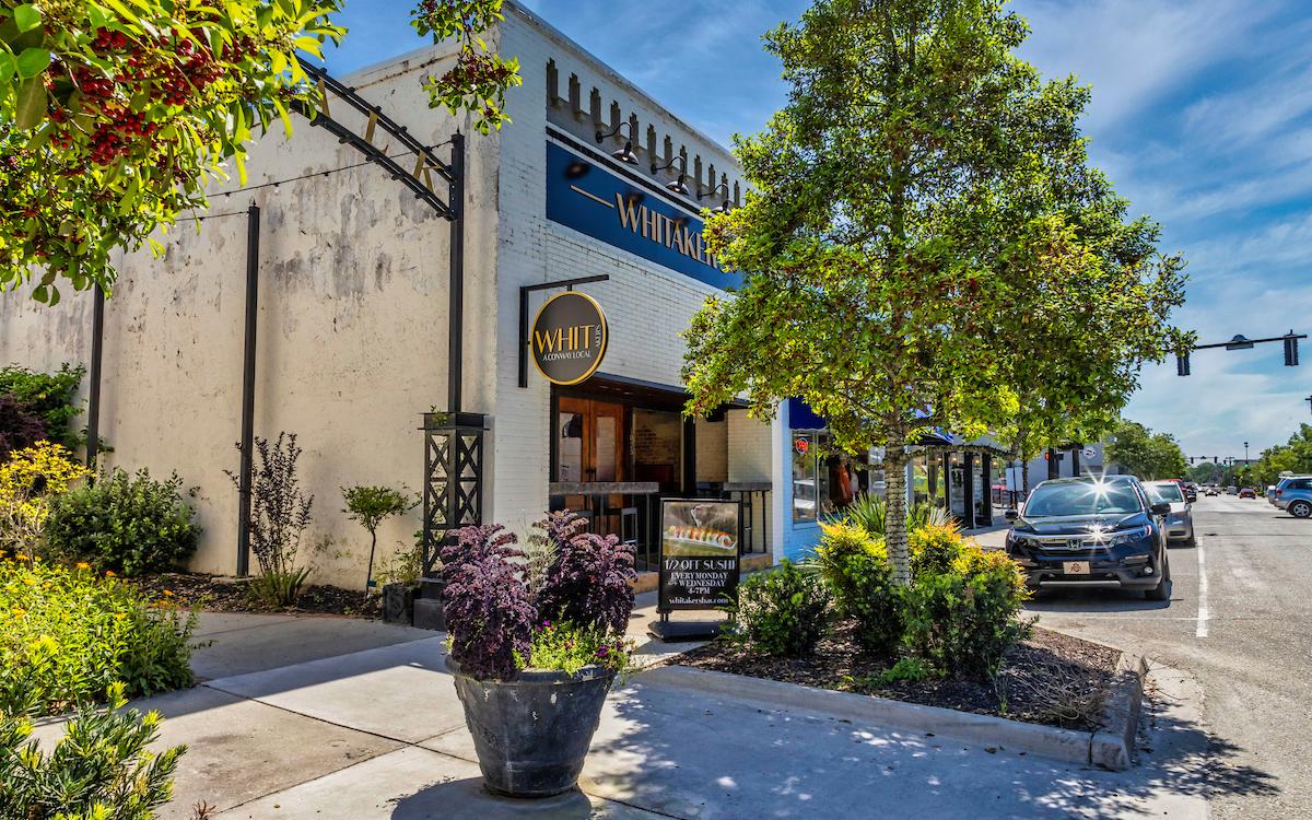 Exterior of Whitakers in Downtown Conway