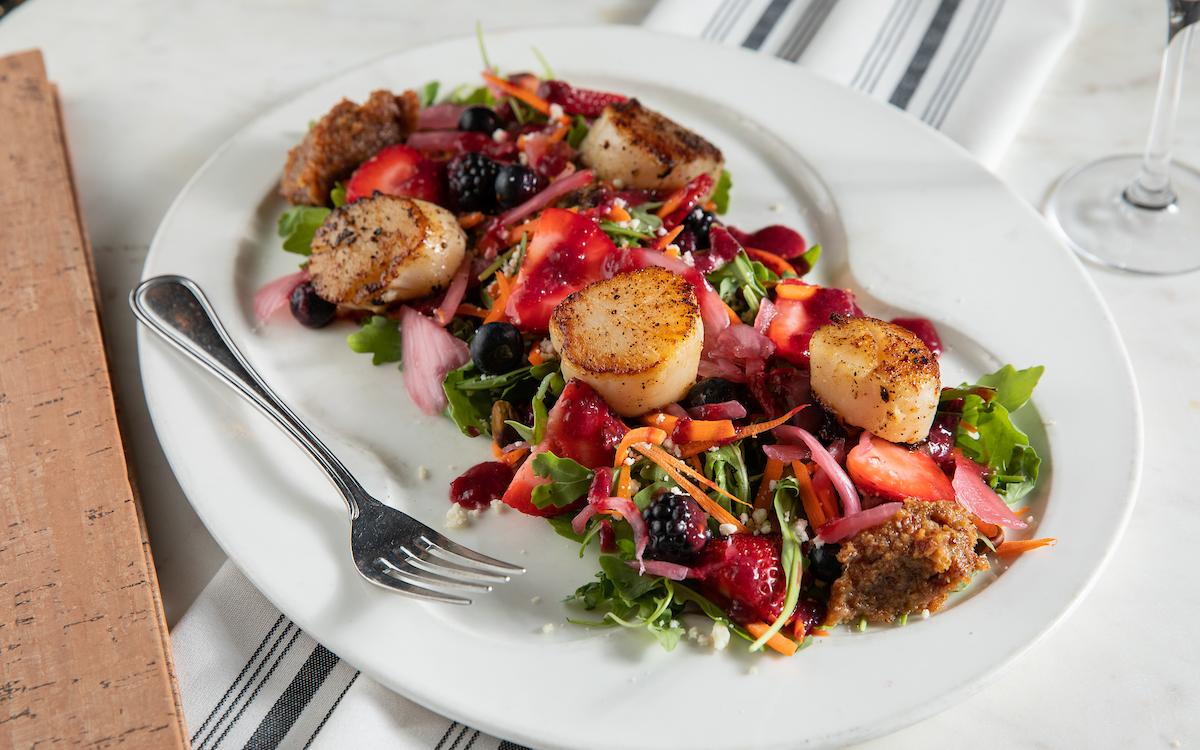 Scallop dish at Rivertown Bistro in Conway