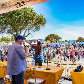 View from Main Stage at Beach "N Chili Fest