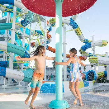 Ocean Escape Condos kids playing at waterpark