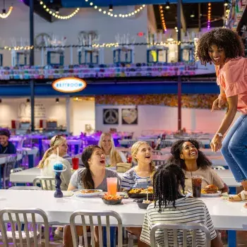 The Hangout Broadway at The Beach Dancing Table Family Dining Teens