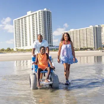 Kingston Resort Family at Beach